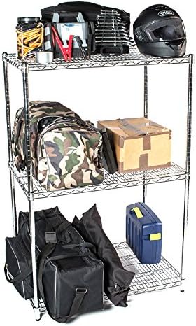 Omega 30" Deep x 48" Wide x 80" High 3 Tier Chrome Starter Shelving Unit