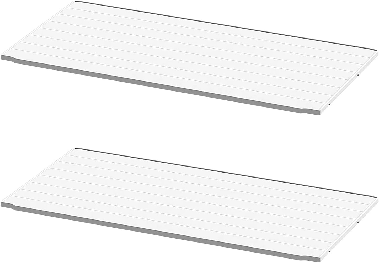 Patiowell Shelf of Plastic Outdoor Storage Cabinet, 26/50 Cu Ft Lockable Outdoor Storage Shed Waterproof Patio Tools Storage Box (2 Shelves),White