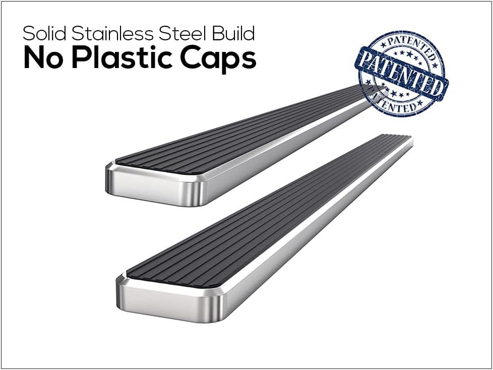 APS (304 Stainless Steel Polished Silver 6 inches) Running Boards Nerf Bars Side Steps Compatible with Ford F150 2015-2025 Regular Cab & F-250 F-350 Super Duty 2017-2025