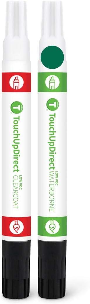 TouchUpDirect DAN Hakone Green Compatible with Toyota Exact Match Touch Up Paint Combo - Essential Kit