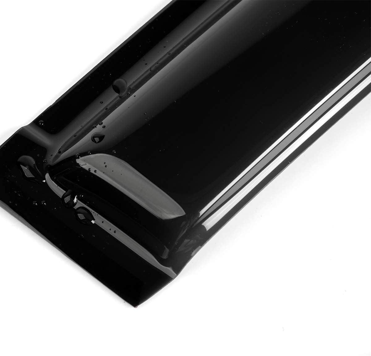 192328 Side Window Wind Deflector,2pcs in-Channel Style Nice Sun Rain Guards Set,Window Visor fit for 2007-2018 Jeep Wrangler (JK) 2-Door Only