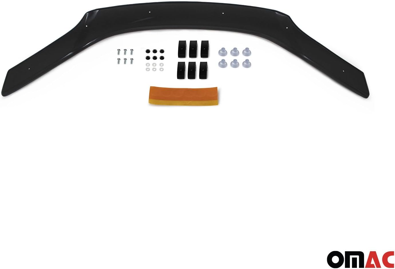 OMAC Front Bug Shield Hood Deflector Guard for Honda Civic 2001-2005 Sedan Smoke