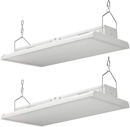 2 Pack 2 FT Linear LED High Bay Light 165W 22400 Lumens - 100-277V - 5000K - 1-10V Dimming - DLC and UL Listed