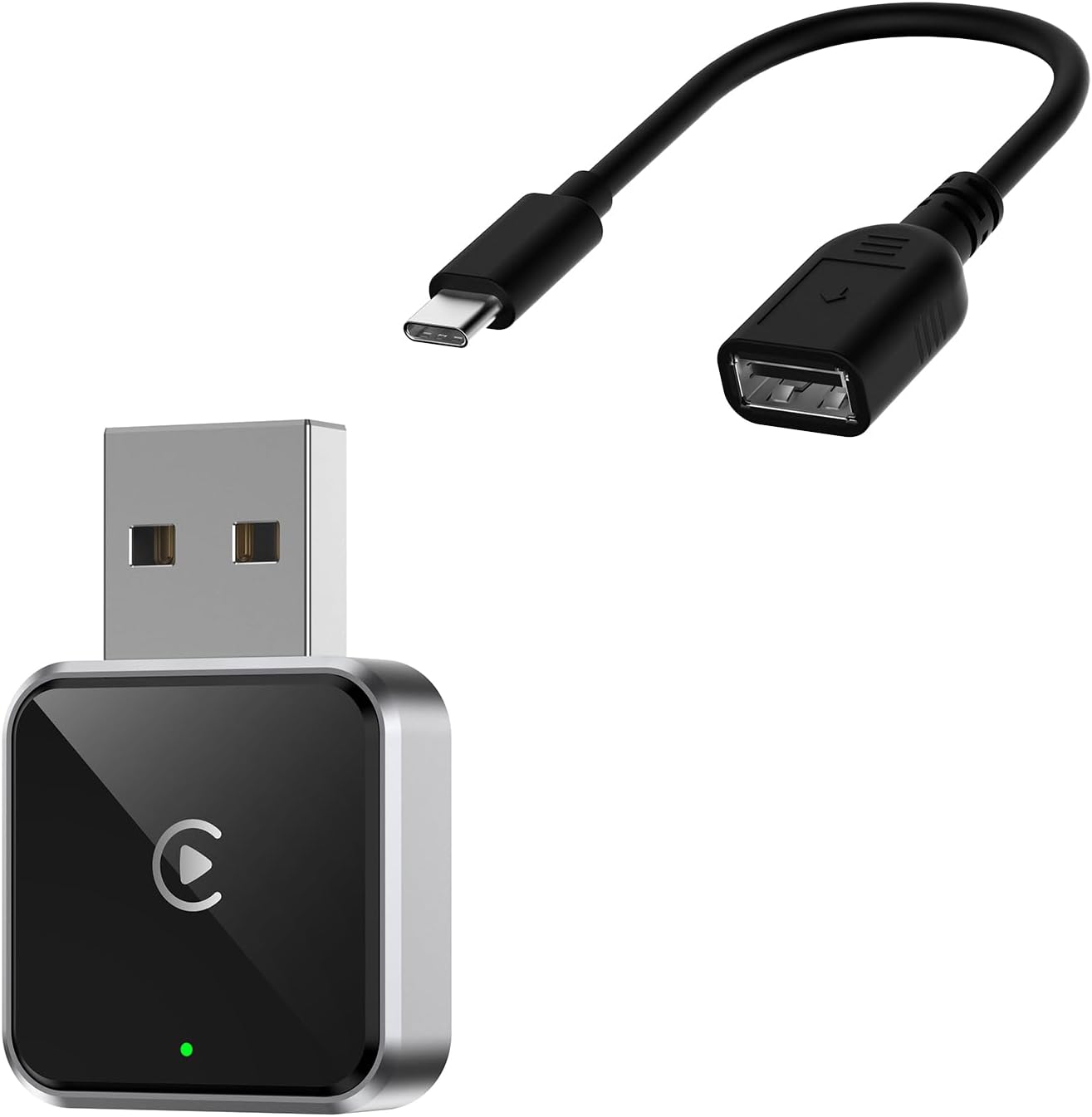 Wireless CarPlay Adapter for Apple iPhone, Converts Wired to CarPlay Wireless Adapter, Plug & Play, Easy Use, Fast Stable Connection, for Apple iPhone iOS 10+ and Cars