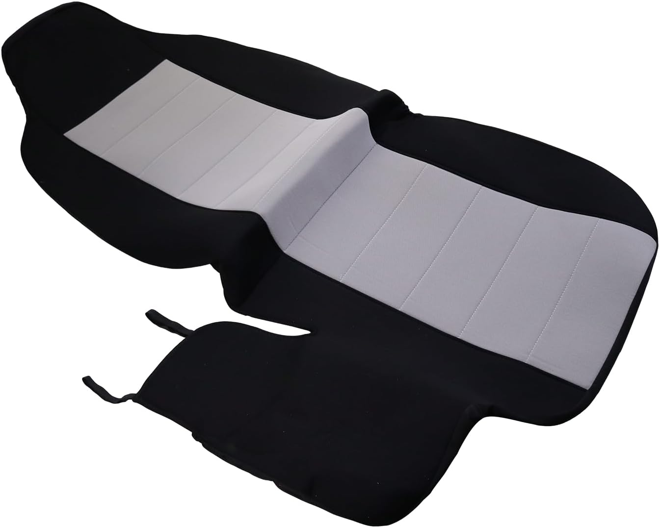 Front Car Seat Covers for 2004-2012 Ford Ranger, Front High Back 60/40 Split Bench Seat Covers with Molded Headrests for Ford Ranger 2004 2005 2006 2007 2008 2009 2010 2011 2012 (Light grey)