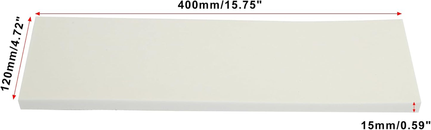 X AUTOHAUX 400x120x15mm 2pcs Car Garage Wall Guard Door Bumper Protector Anti Collision Waterproof White