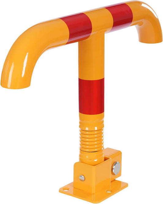 Parking Post and Base With Lock, T Shaped Parking Blocker Barriers Post Parking Blocker Parking Space Blocker, T-Type Parking Lock Personal Garage Driveway Barrier Safety Parking Barrier Traffic Pole