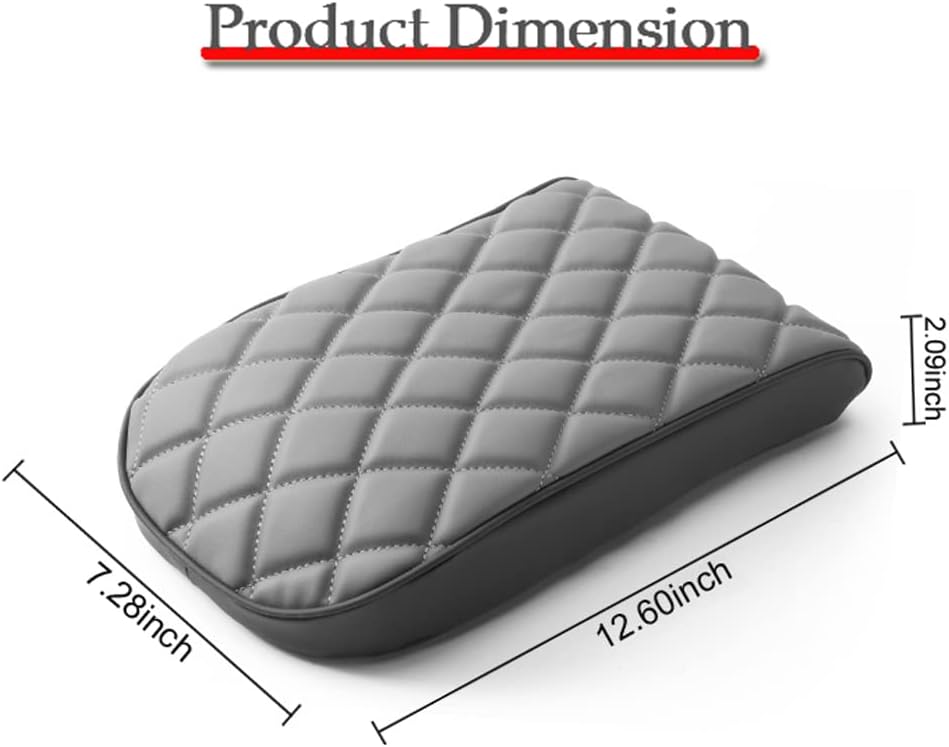 Car Center Console Pad,Memory Foam Car Armrest Cushion,Auto Armrest Pad,Knitted Corrugated Design,Great for Long-time Driving,Universal Car Armrest Seat Box Cover Protector for Most Vehicles