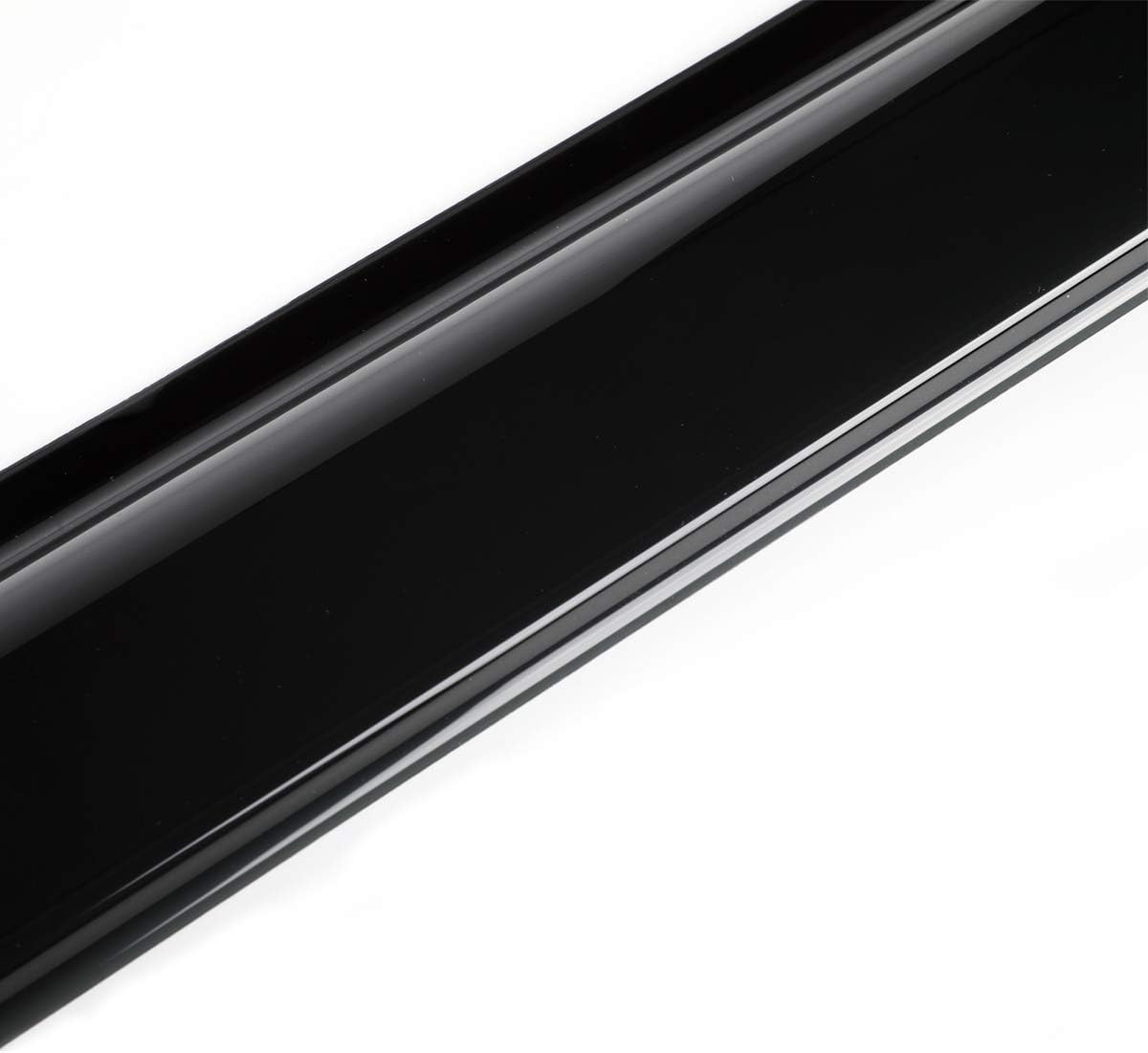 4pcs Outside Mount Style Sun Rain Guard Durable Side Window Wind Deflectors Dark Smoke Vent Window Visors Compatible with 07-20 Tundra Double/Crew Cab with 2 Half Size Rear Doors