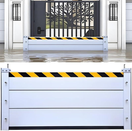 Flood Barriers for Home Exterior,Aluminum Alloy Outdoor Garage Doors Water Barriers for Flooding(H31.5Inch,L14FT)