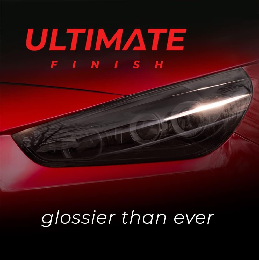 VViViD+ Ultimate Headlight Taillight Tint Vinyl Wrap (16" x 30ft, Dark Smoke)