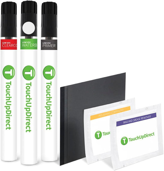 TouchUpDirect 1K6 Ice Edge Compatible with Toyota Exact Match Touch Up Paint Brush - Platinum Kit