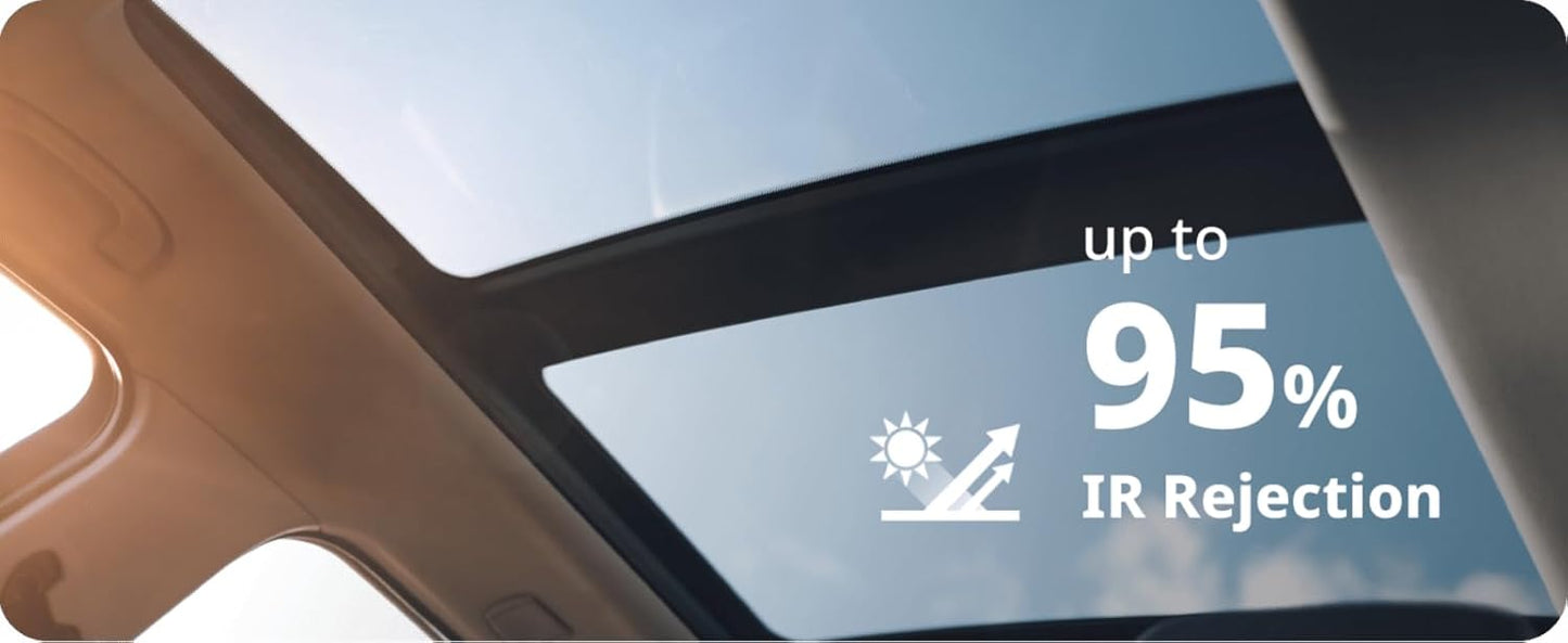 Nano Ceramic Window Tint Film for Cars and Building, Charcoal, 2 Ply Scratch Resistant, Heat Control, and UV 99%, IR 93% Rejection, 35% VLT, 40inx100ft