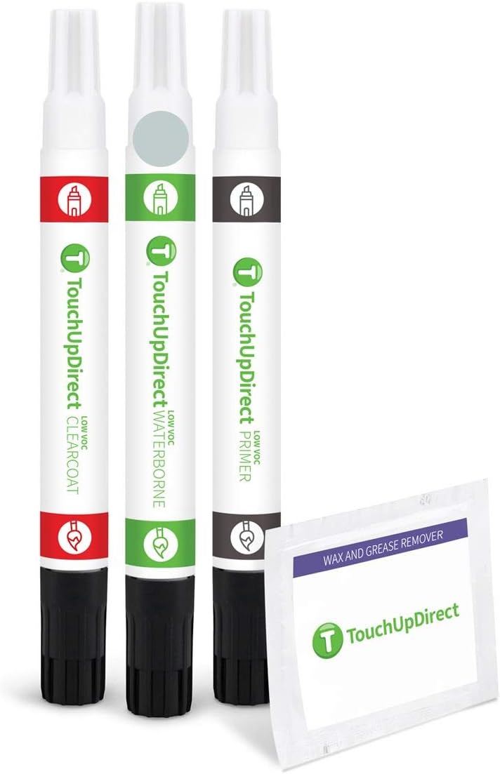 TouchUpDirect 6X3 Lunar Rock Compatible with Toyota Exact Match Touch Up Paint Combo - Preferred Kit