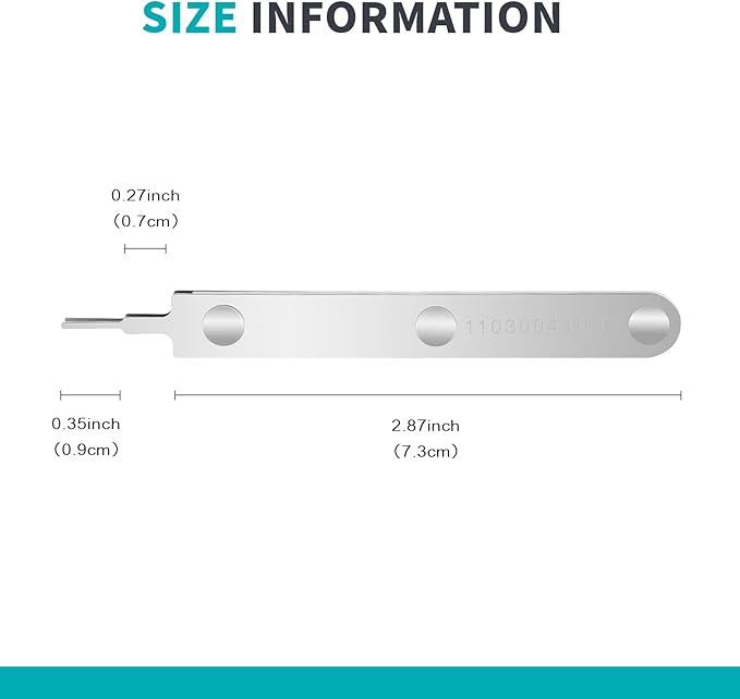Compatible with Molex 11-03-0044 Mini-Fit Jr. Extraction Tool, ATX Pin Removal Tool for Crimped Terminal Removal, 14-30 AWG Cable, Soldering Extraction Tools