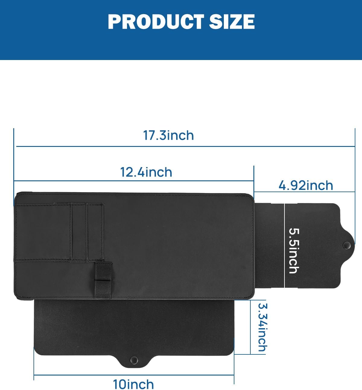 JOYTUTUS Car Sun Visor Extender, Sun Visor for Car Protects from Anti-Glare, UV Rays, Universal Fit, Practical