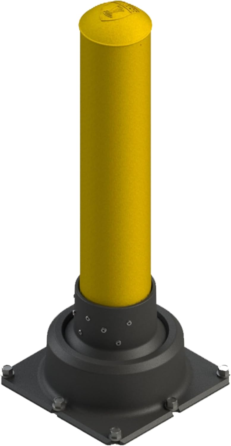 Impact Recovery - SlowStop Steel Rebounding Bollard - Metal Post - Safety Bollard - Made in the USA - 6" x 42"
