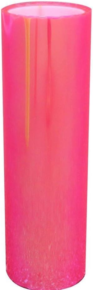 LED LIGHT 12 by 48 inches Self Adhesive Shiny Chameleon Headlights Tail Lights Fog Lights Films,Film Sheet Sticker,Tint Vinyl Film with Gift Knife and Hand Tool (Pink)