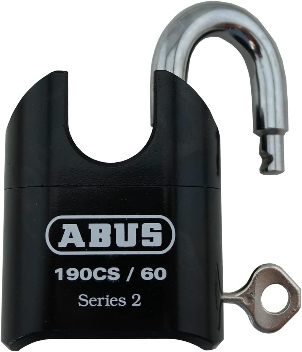 ABUS 190CS/60 High Security Solid Steel Combination Padlock, Closed Shackle