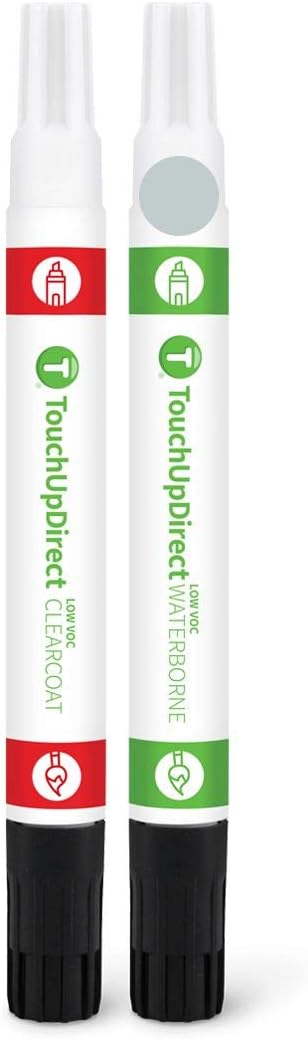 TouchUpDirect 6X3 Lunar Rock Compatible with Toyota Exact Match Touch Up Paint Combo - Essential Kit