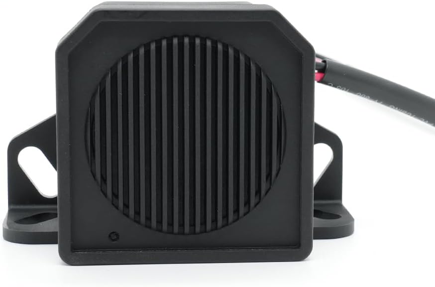 White Noise Reversing Alarm – Adjustable 85/90/95/100dB for Vehicle Safety
