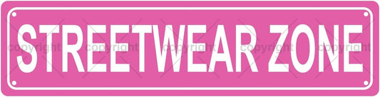 STREETWEAR ZONE Space Metal Tin Street Sign Bar Cafe Garage Cave Home Room Wall Bathroom Farmhouse Garden Porch Patio Decor, 16 x 4 Inch