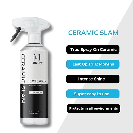 Ceramic Slam - The Best DIY Ceramic Spray Coating for Cars Available - Super Long Lasting Paint Protection - Easy to Apply - Stackable for an Ultra Deep Hydrophobic Shine