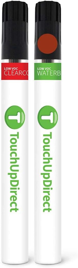 TouchUpDirect 4X0 Inferno Compatible with Toyota Exact Match Touch Up Paint Brush - Essential Kit