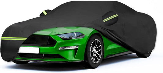 Waterproof Car Covers for 1994-2023 Mustang GT/Cobra/Shelby/Bullitt/ECOBOOST(Black) Custom Heavy Duty Waterproof All Weather Protection Outdoor