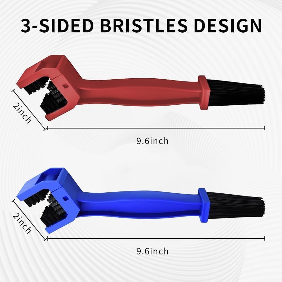 Bicycle Chain Cleaning Tool Brush Motorcycle Chain Brush，MotorcycleBicycle Chain Cleaner and Gear Cleaning Tool - Bike Maintenance Cleaning Brush for Chain and Gear Kit