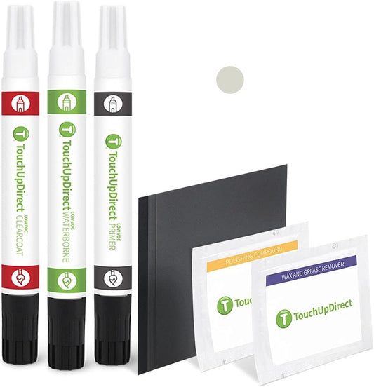 TouchUpDirect 1F7 Classic Silver Metallic Compatible with Toyota Exact Match Touch Up Paint Combo - Platinum Kit
