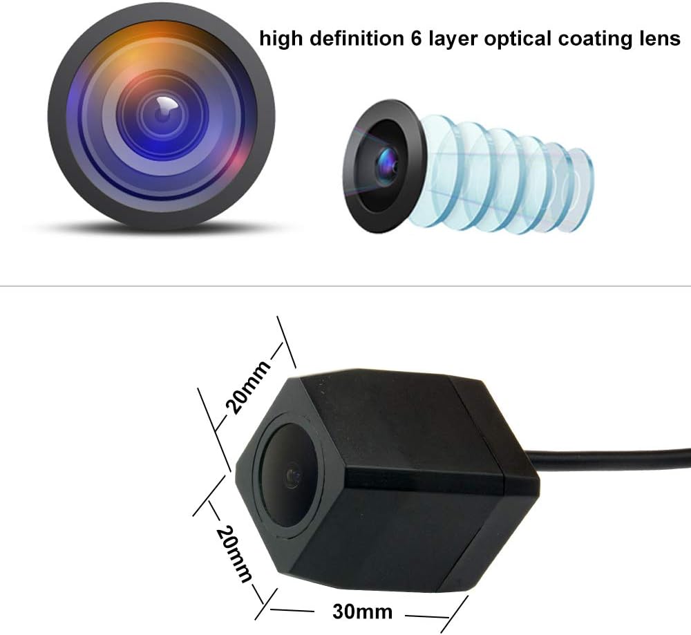 Full HD Car Rear View Camera for Toyota 4Runner/Hilux Surf/Toyota Fortuner SW4 / Toyota Innova & Waterproof and Shockproof Reversing Backup Camera (Full HD Camera)