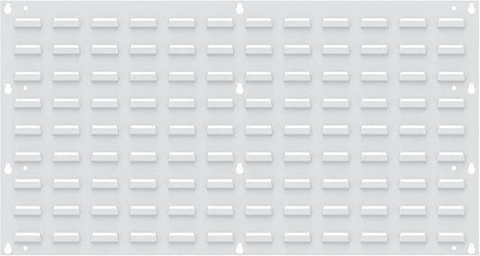 Akro-Mils 30636 Heavy Duty Wall Mount Garage Storage Steel Louvered Panel | Wall Storage Bin Hanging Organizer System for AkroBins, 36-Inch W x 19-Inch H, White, 4 Pack