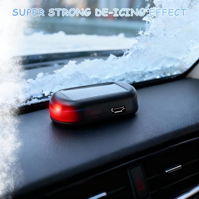 2PCS Electromagnetic Car Snow Removal Device, Anti-Freeze Windshield Defroster & Ice Melter, Automotive Snow Removal Tool for Winter Emergency