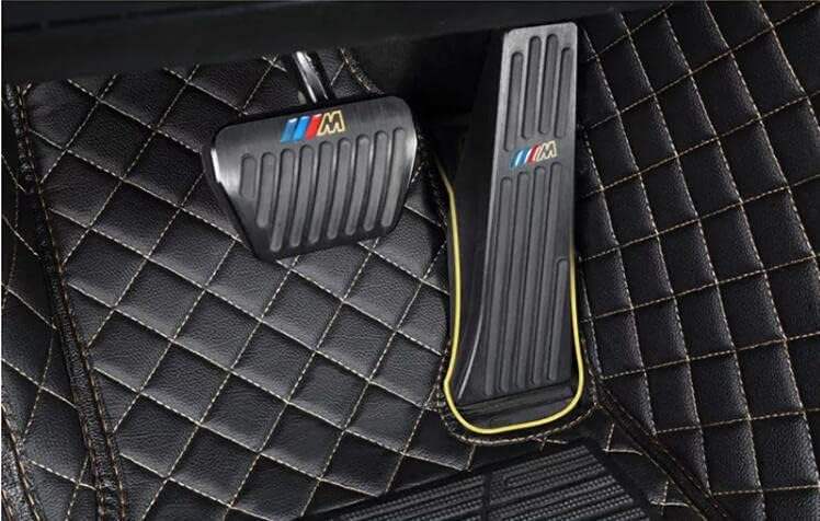Custom All-Weather Protection Leather Car Floor Mats for Cars Sedan SUV Sports Car Waterproof Floor Mat (Beige)