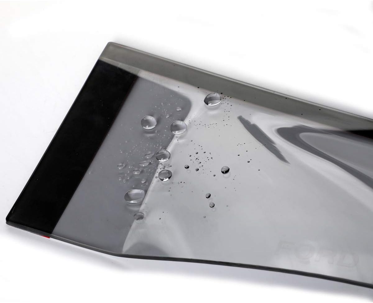 4pcs Original Shatterproof Rainproof Outside Mount Style Dark Smoke Sun Rain Guards Side Window Wind Deflectors Nice Looking Vent Window Visors Fit for 2006-2009 Toyota Prius 94963