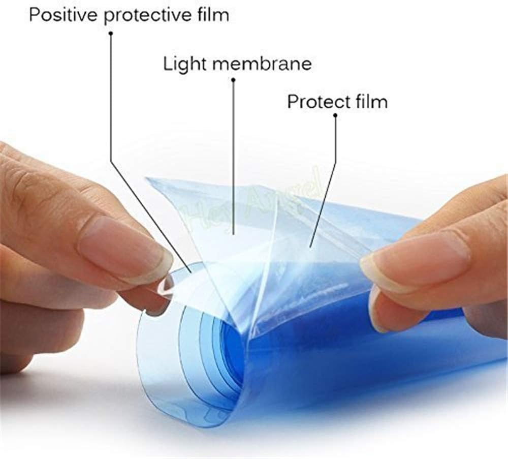 12 by 48 Inches Self Adhesive Headlight, Tail Lights, Fog Lights Tint Vinyl Film with Tools (Orange)