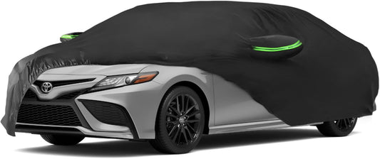 Proadsy 2025 Upgrade Car Cover for Toyota Camry 1996-2024 2025, Waterproof All Weather for Automobiles, Windproof Snowproof Rain Hail Sun UV Protection Full Outdoor Indoor Exterior Car Covers, Black