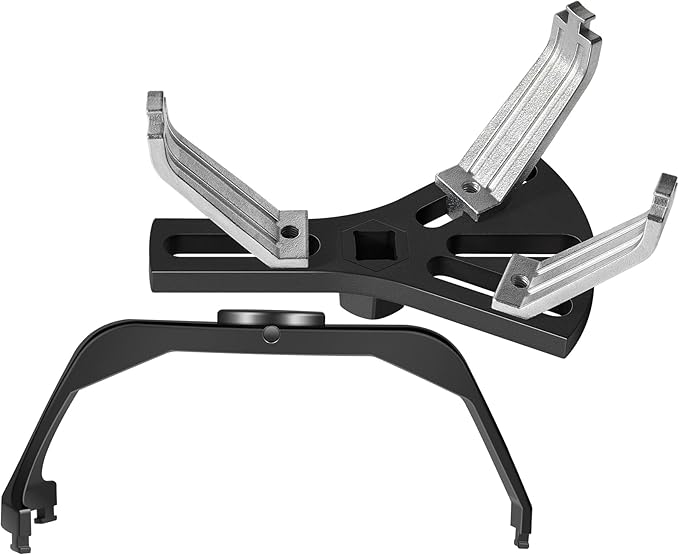 5.31" to 7.17" Adjustable Fuel Pump Lock Ring Tool + 6599 Fuel Tank Lock Ring Tool - Fuel Tank Repair Tools Set Works for Most Automotive Fuel Pump Locking Ring Like for Benz BMW Ford Nissan Volvo