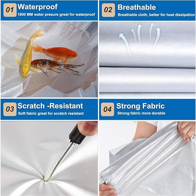 KouKou Oxford Waterproof SUV Car Cover Suitable for Kia Telluride from 2016 to 2025, Windproof All Weather Waterproof Outdoor Cover Sun Rain UV Dust Snow Protection.