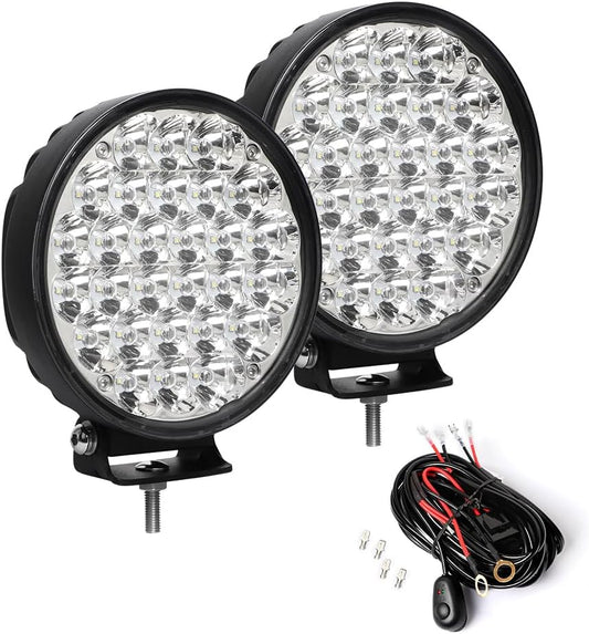 Exzeit 6 inch 224w Led Driving Lights, 22400 lumens Fog Light Ofroad Lights for Jeep Wrangler Trucks Toyota Pickup GMC SUV, 12V/24V