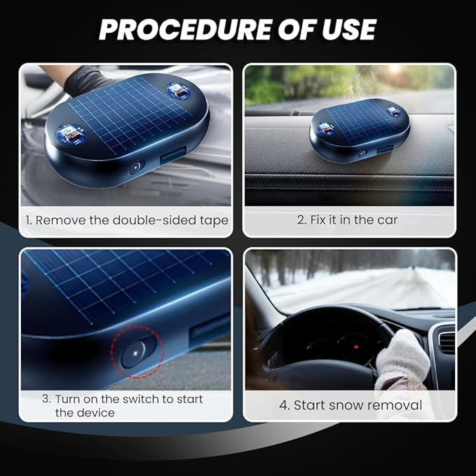 Anti-Freeze Electromagnetic Car Snow Removal Device,2026 New Car Defroster & Ice Remover, Electromagnetic Windshield Anti-Freeze Tool for Snow Melting, Automotive Winter Emergency Kit (1 PCS Upgrade)