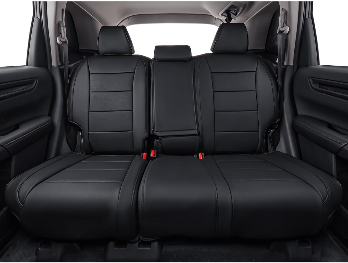 EKR Sportage Seat Covers Custom Fit for KIA Sportage EX,X-Line,SX,SX Prestige,X-pro,X-pro Prestige 2023 2024 2025 2026 Leather Car Seat Cover Full Set - Faux Leather(Black)