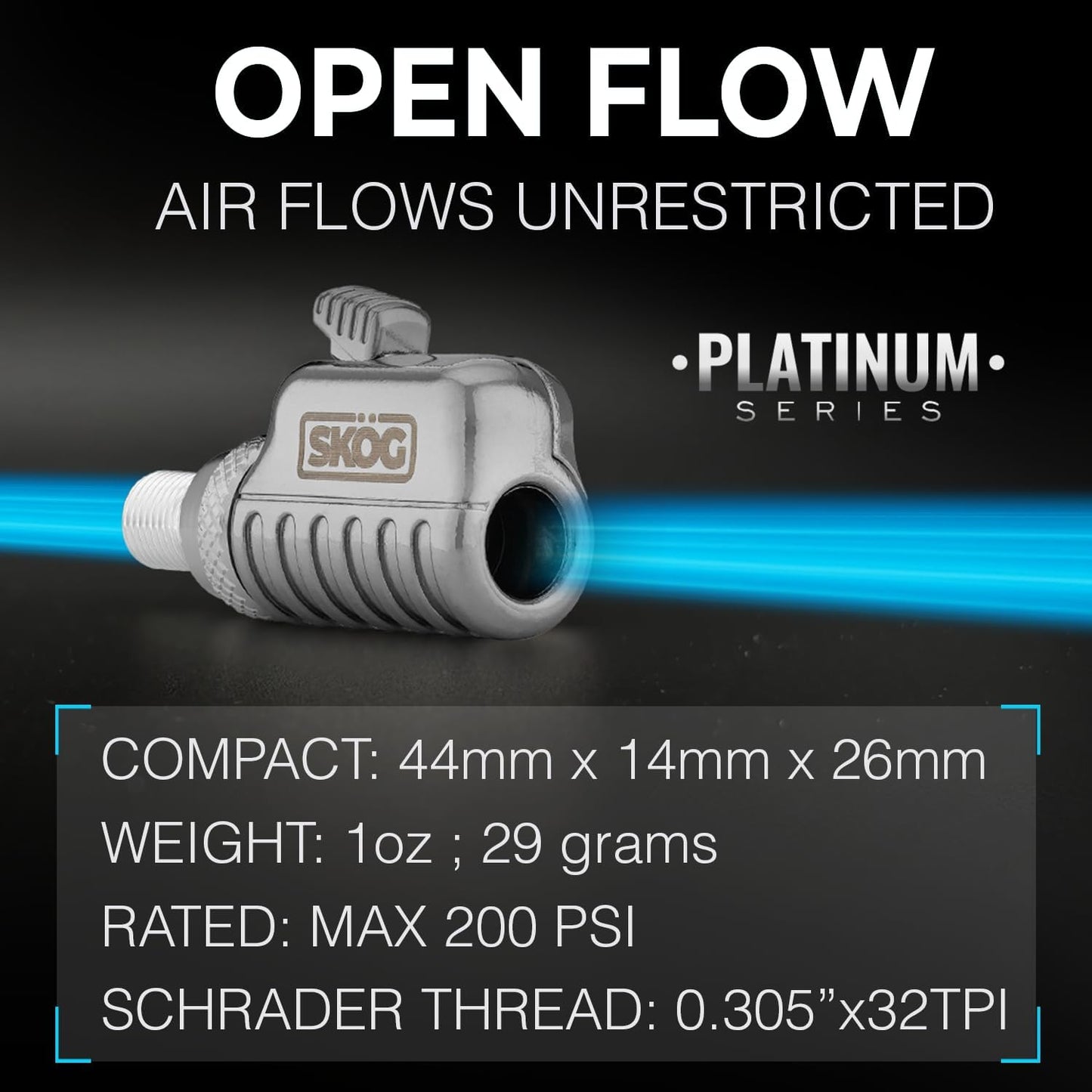 Chuck Mates™ Platinum (2 Pack) Quick-Connect with Patented RatchetSeal™ Technology for Tire Inflators Open-Type
