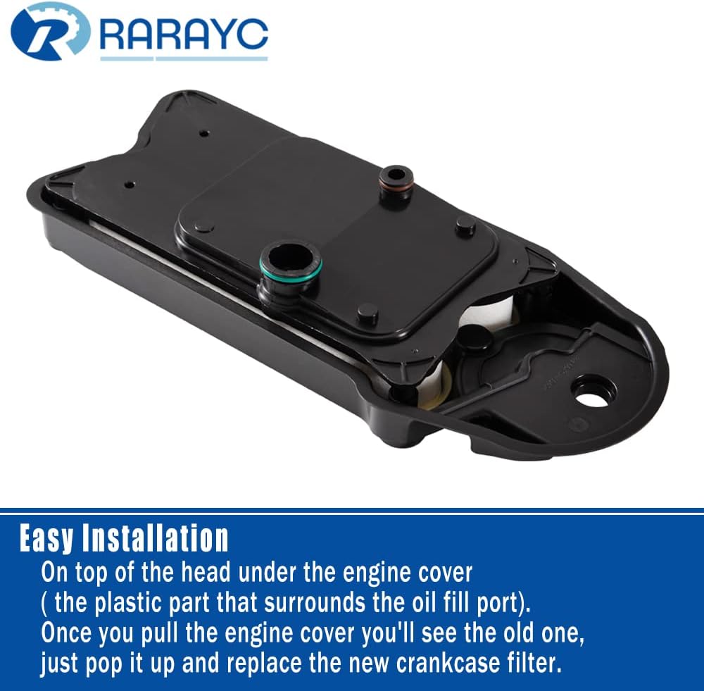 Crankcase Breather Filter, Crankcase Ventilation Filter Replacement for Ram 2500 3500 4500 5500 and All Cummins 6.7L ISB Engine Replaces # CV52001, 68002433AA, 68002433AB