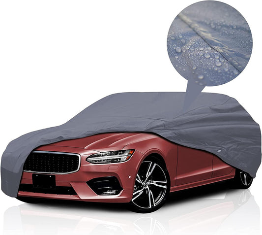 Supreme Full Car Cover – Semi Custom Fit for Full-Size Cars | Dustproof, Windproof, UV Protection, Breathable & Durable All-Weather Protection | Fits Volkswagen Jetta 2006-2021 Wagon 4-Door