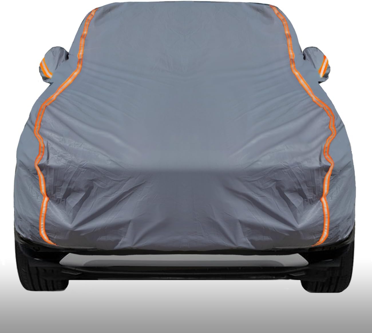 KEYOOG Universal Waterproof Heavy Weight Full Car Covers, Fit SUVs, All Weather, Outdoor Full Cover Weatherproof UV Sun Protection Snow Dust Storm Resistant with PEVA Cotton, Fit Length 178"-189"