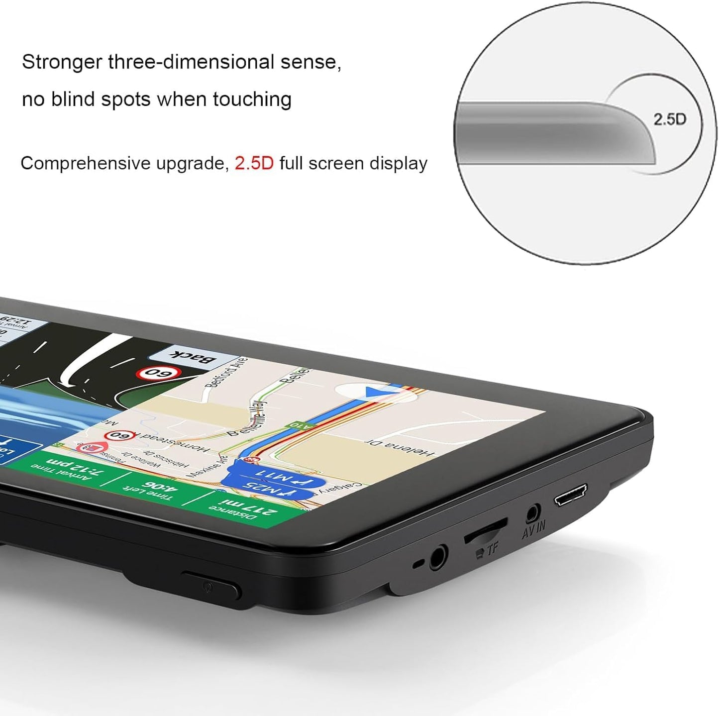 GPS Navigator for Car, Latest 2025 Map 7-inch Touch Screen 16GB GPS Navigation System,Truck GPS Navigation System,Voice Guidance and Speed Camera Warning GPS,Provides Lifetime Live Map Updates