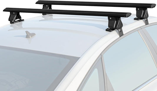 51" Roof Rack Cross Bars,Adjustable Universal Roof Rack,Aluminum Locking Crossbars Fit for Car SUV Without Any Types of Side Rails