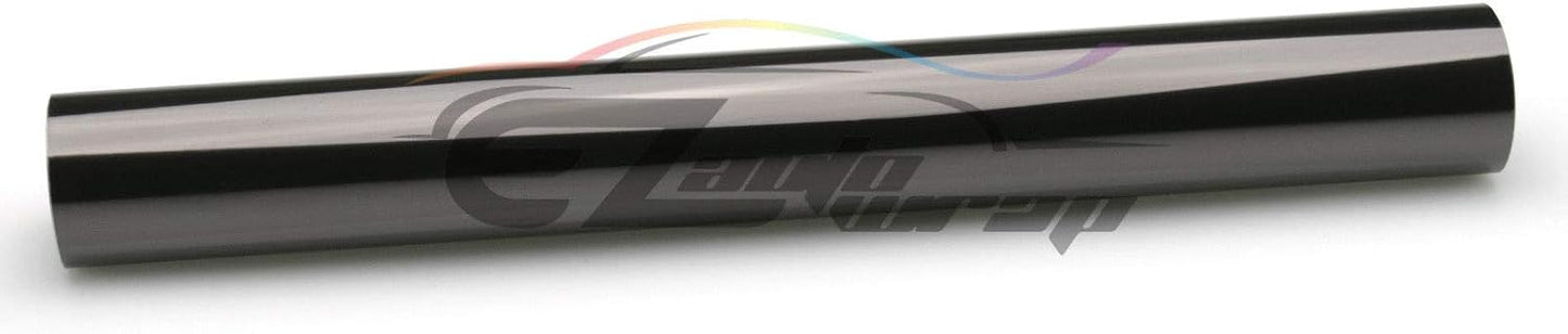 EZAUTO WRAP Free Tool Kit 12"x96" (1FT x 8FT) Glossy Medium Black Smoke Headlight Taillight Fog Light Side Marker Vinyl Tint Film Self Adhesive